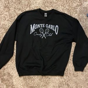 Men’s black “Monte Carlo” vintage sweater size XL